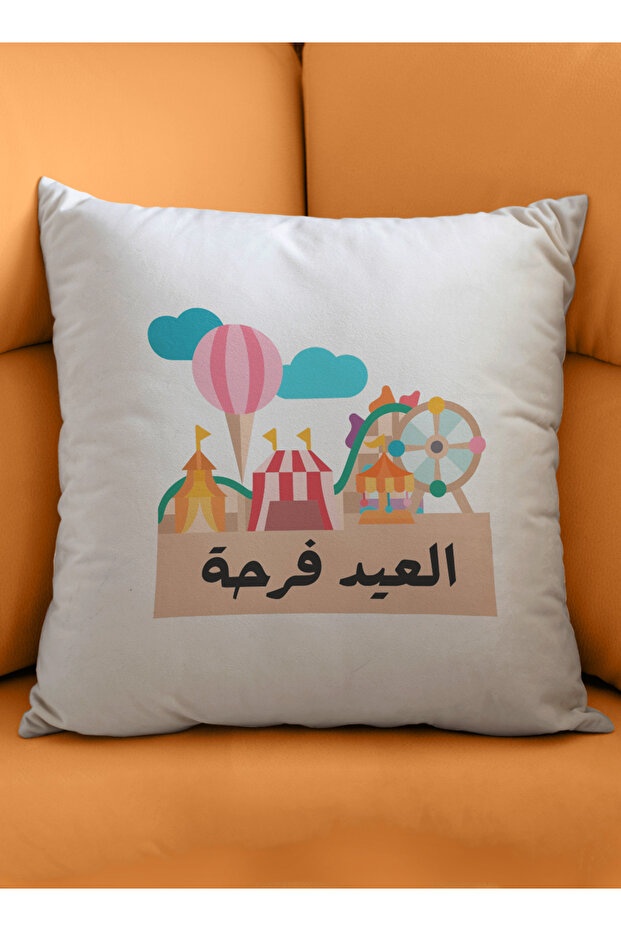 غطاء وسادة من البوليستر بتصميم العيد - 4