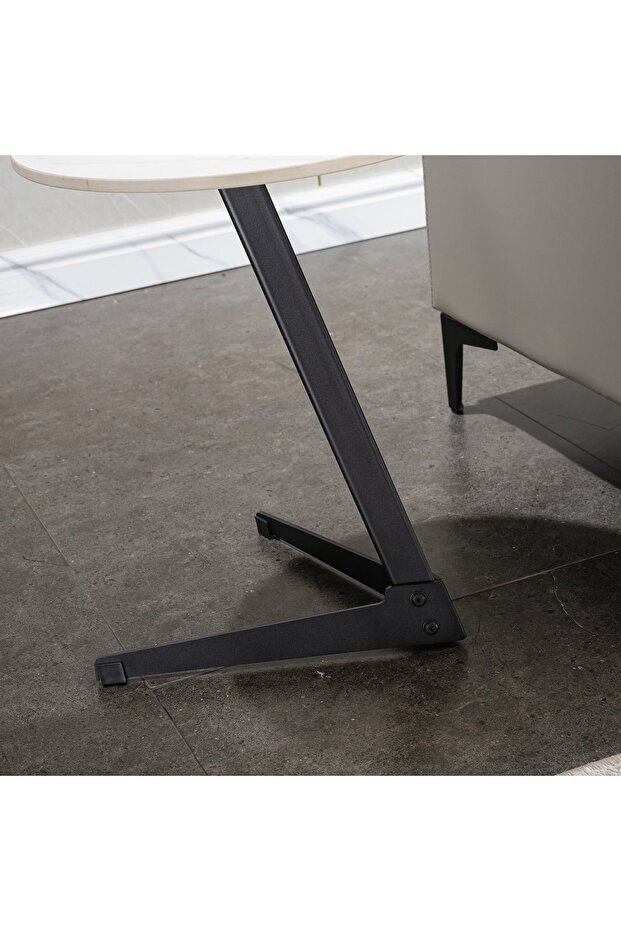 طاولة جانبية من الحجر المسحوق من بارون - 4