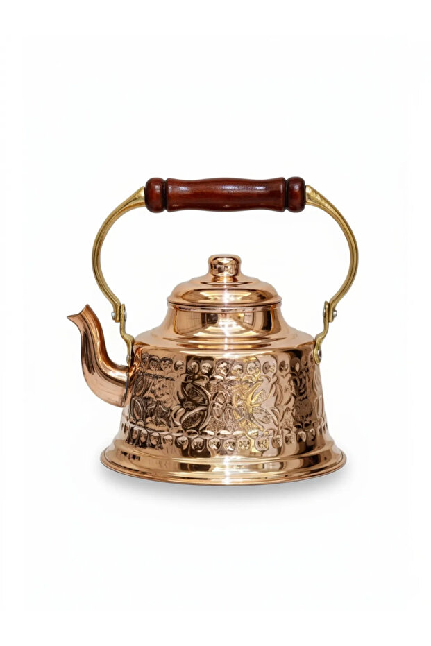 Copper Teapot Embroidered