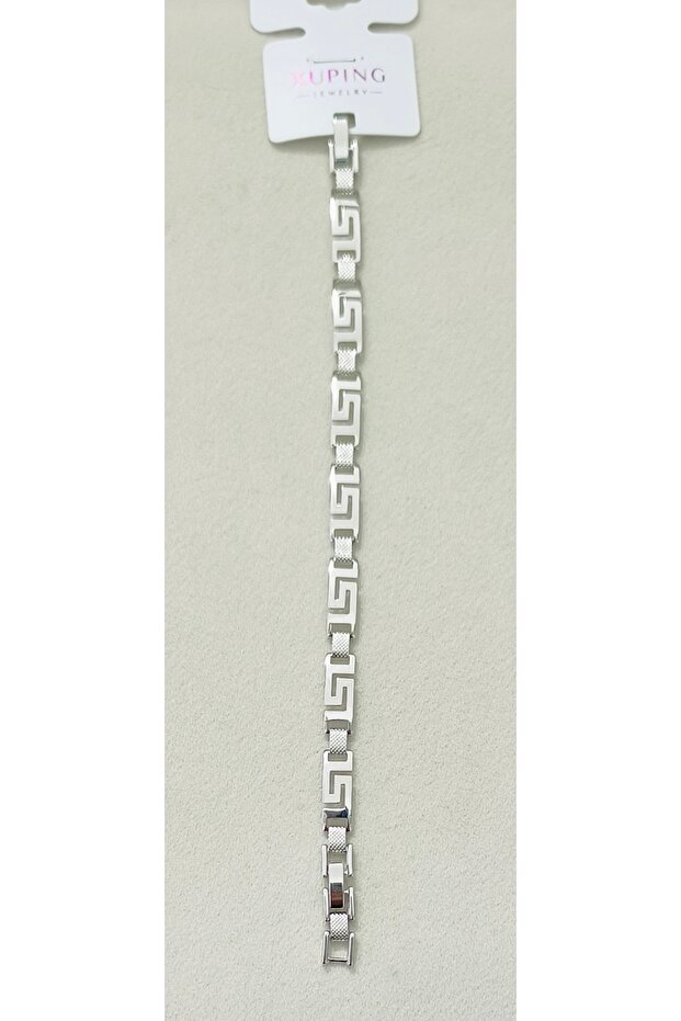 Xuping Bracelet Silver Love Path Maze Model Allergy-Free Non-Tarnish Waterproof