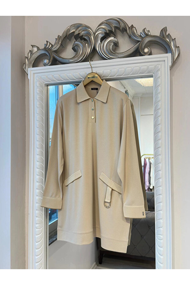 İki İplik Tunik - Bej - 1