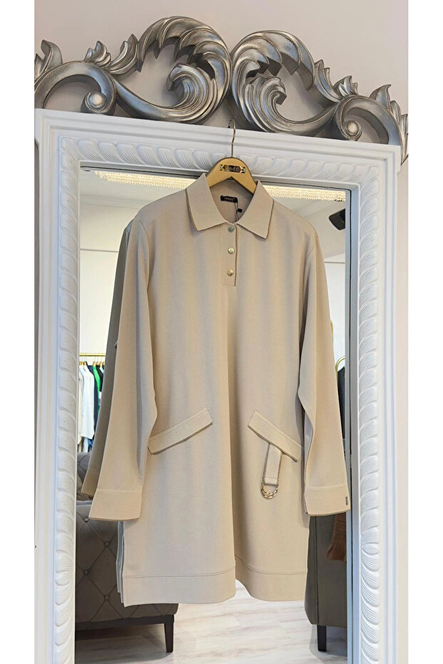 İki İplik Tunik - Bej - 2