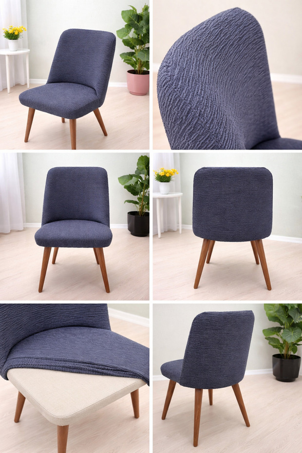 Jacquard Large Oval Chair Cover - 1 Piece