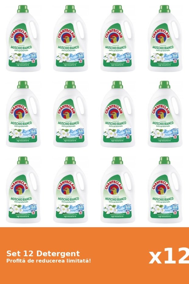 Set 12 Detergent Mosc Alb, 1575 ml