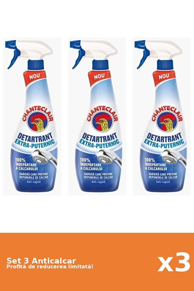 Set 3 Anticalcar Puternic, 625 ml - 1