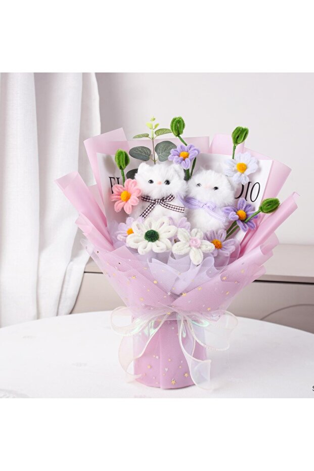 BLOSSOM KITTY BOUQUET-PINK
