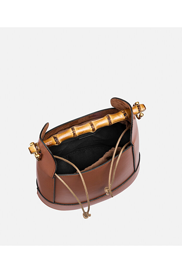 Bambella üst saplı çanta - 5