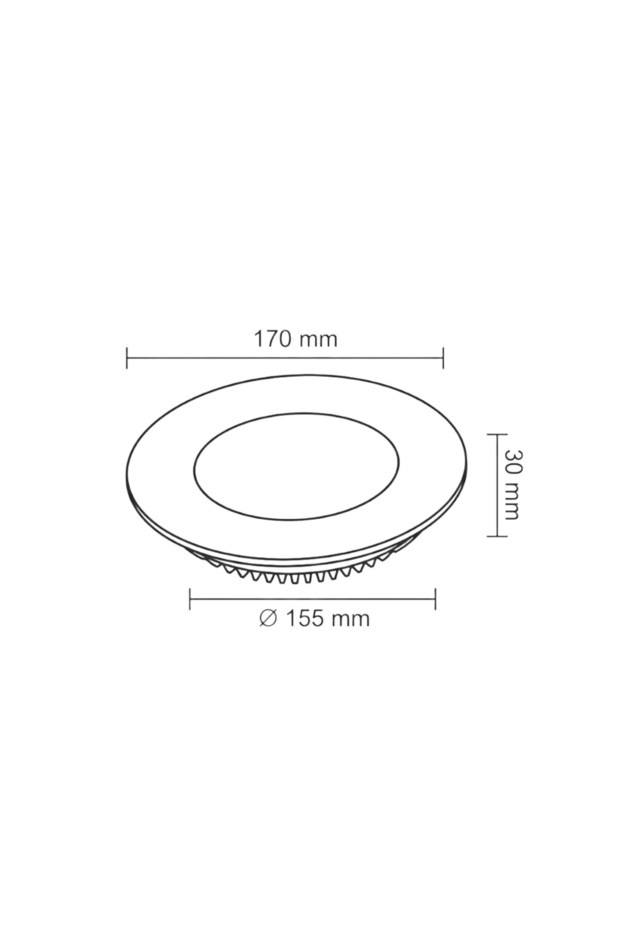 12W Sıva Altı Led Panel 3200K - 3