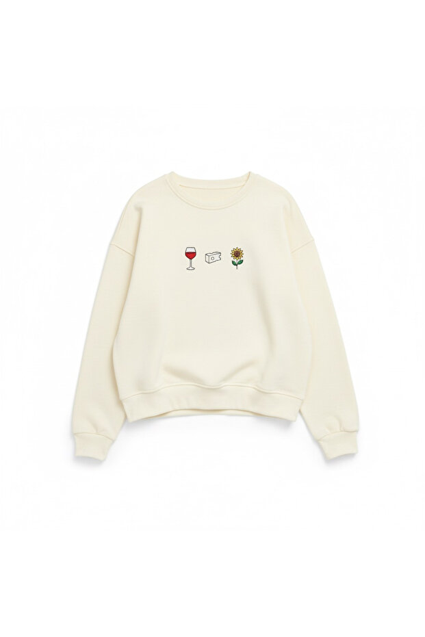Trakya Sweatshirt Ekru