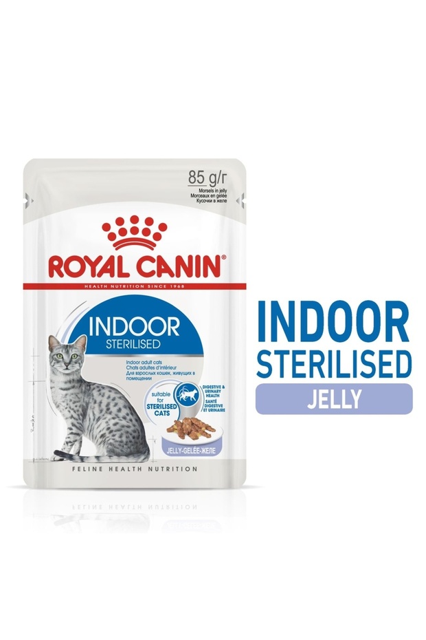 FHN Feline Health Nutrition Indoor Jelly Wet Cat Food 12x85gm