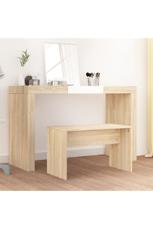 Dressing Stool Sonoma Oak 70x35x45 cm Engineered Wood