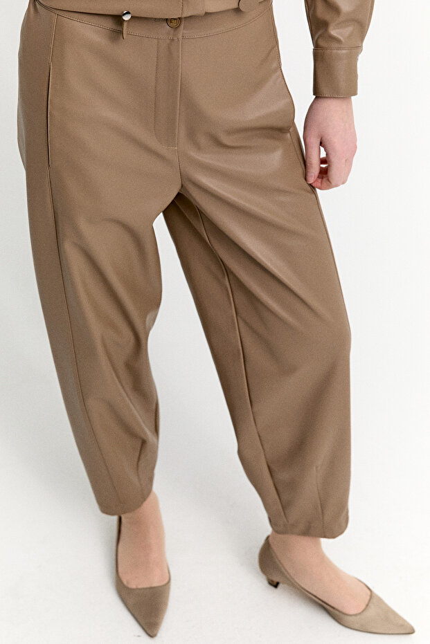 Suni Deri Pantolon - 3