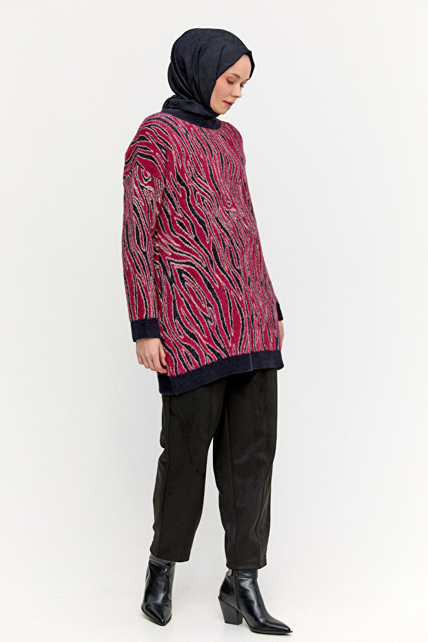 Desenli Triko Tunik - 2