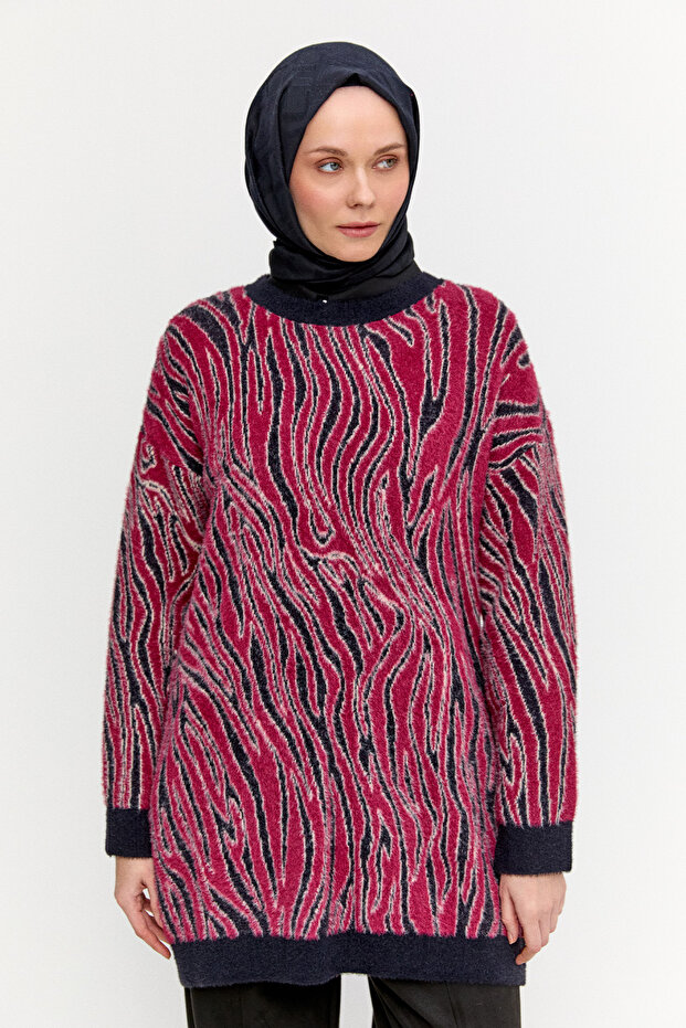 Desenli Triko Tunik - 3