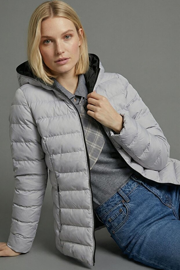 Kısa-Kapişonlu Mont - 4