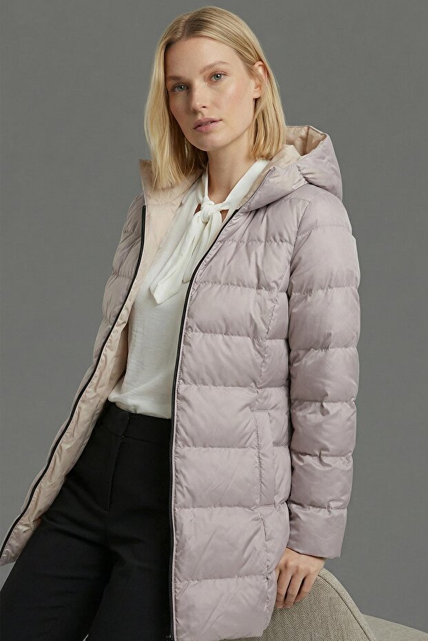 Uzun-Kapişonlu Mont - 3