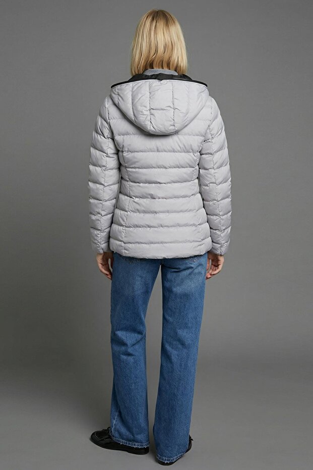 Kısa-Kapişonlu Mont - 5