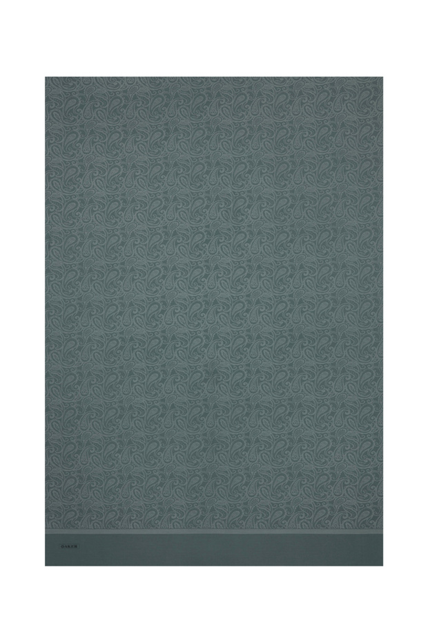 شال جاكار منقوش بنمط عرقي باللون الرمادي الداكن - 1