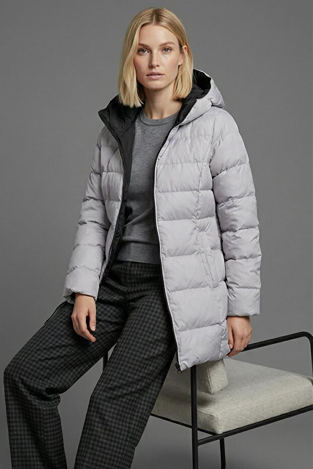 Uzun-Kapişonlu Mont - 2