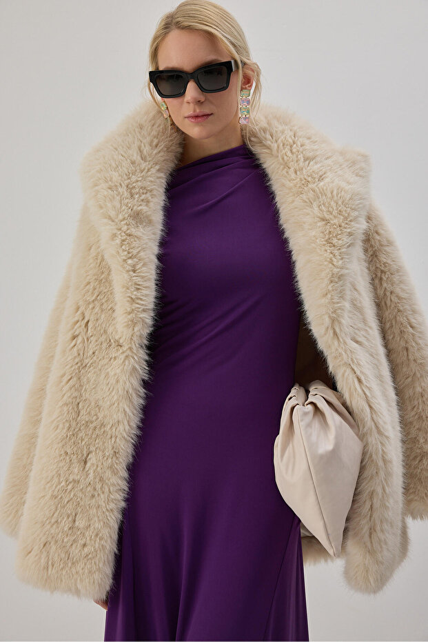 UZUN KOLLU BASIC ÖRME ELBİSE - 3