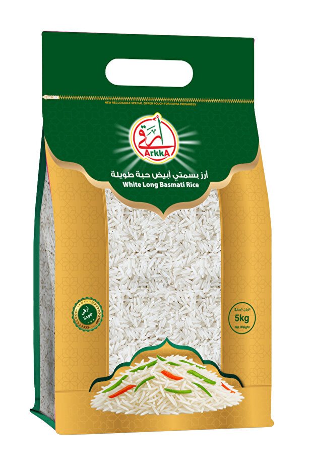 أرز بسمتي أبيض حبة طويل أرقى - 5كجم