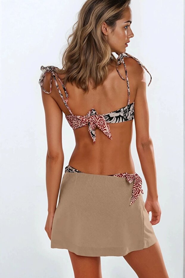 Düşük Bel Mini Şort - 4