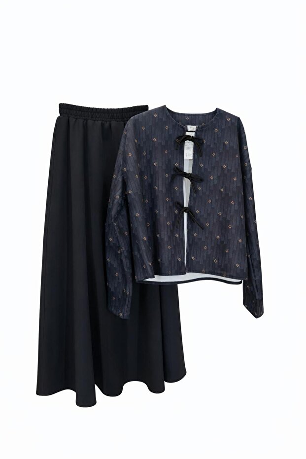 Patterned skirt set - 1