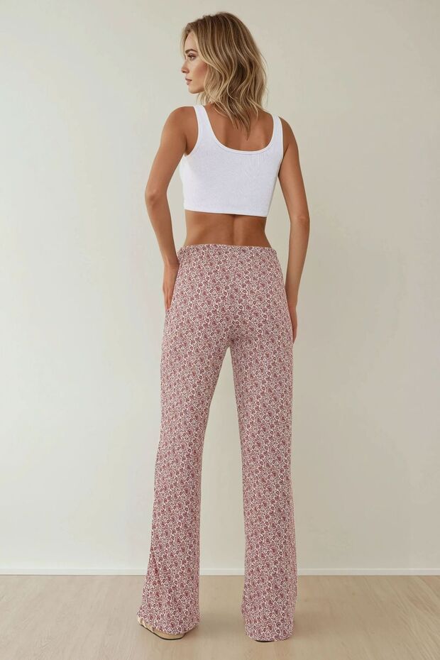 Relaxed Cut Patterned Trousers - 5