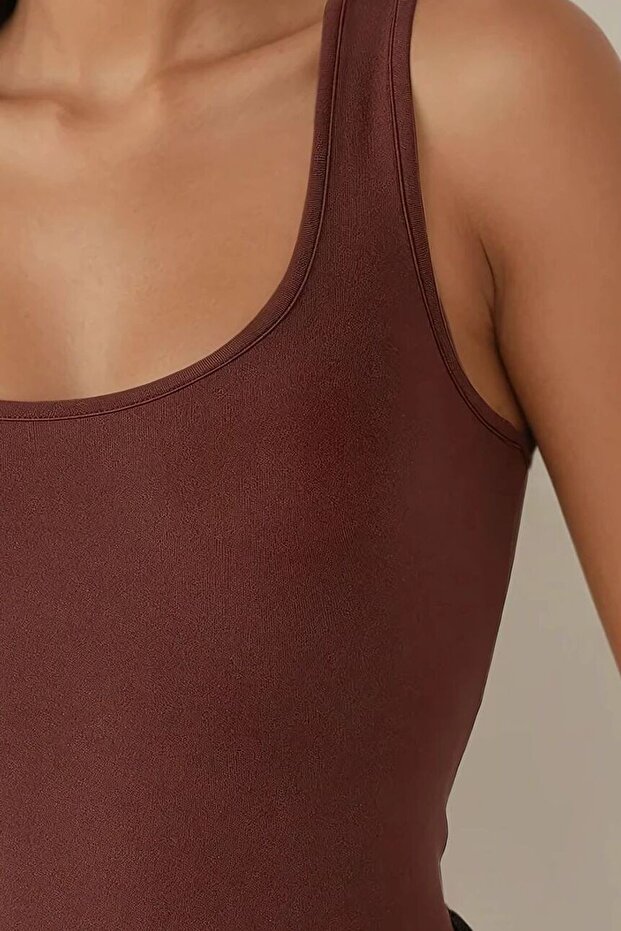 Fitted Kare Fitilli Üst - 6