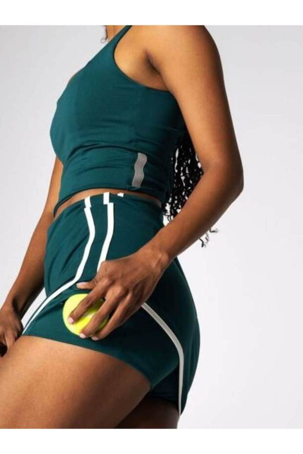 BELİ LASTİKLİ CEP DETAYLI MİNİ ŞORT - 3