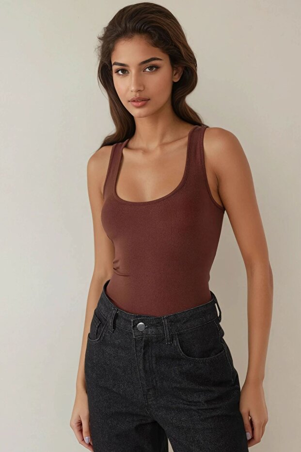 Fitted Kare Fitilli Üst - 4