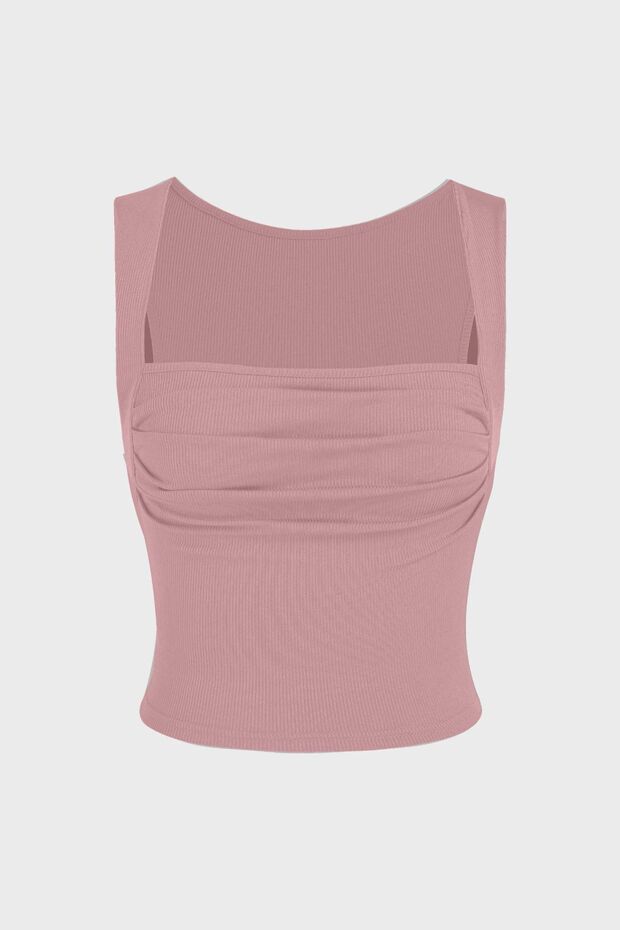 Drape Kare Yaka Bluz - 1