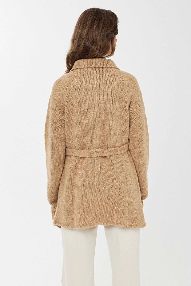 Buttoned Knitted Cardigan - 5
