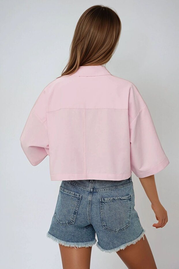 Zarf Cepli Kısa Gömlek - 5