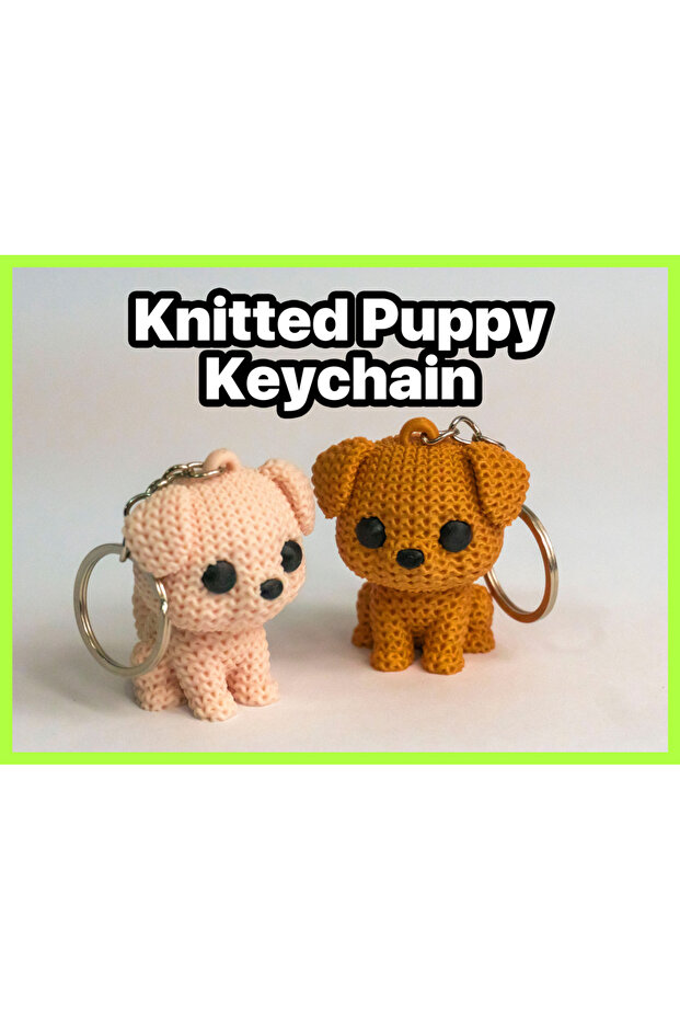 Örgü Köpek Anahtarlık - 3