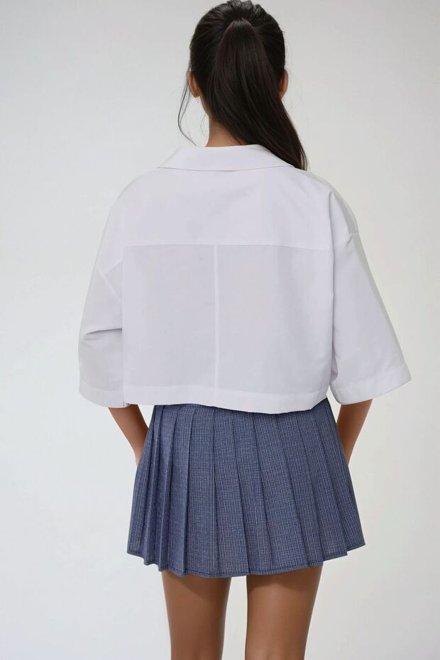 Zarf Cepli Kısa Gömlek - 5