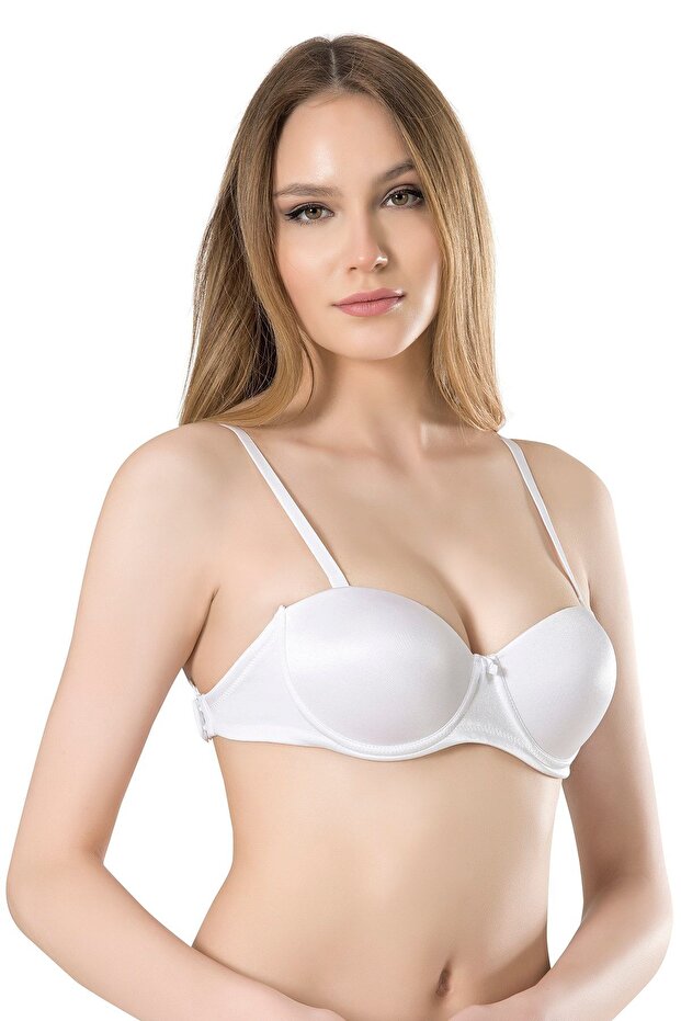 3020 Basic Full Cup Bra with Transparent Back - 1