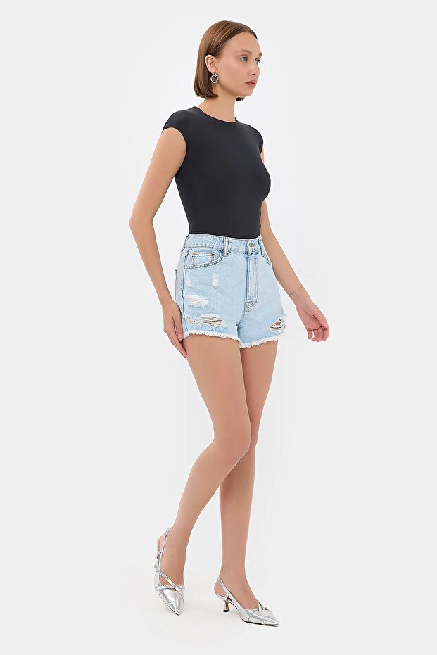 تي شيرت أساسي منسوج برقبة دائرية - 3