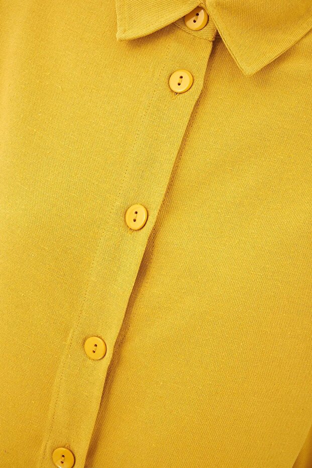 Keten Karışımlı Gömlek - 6