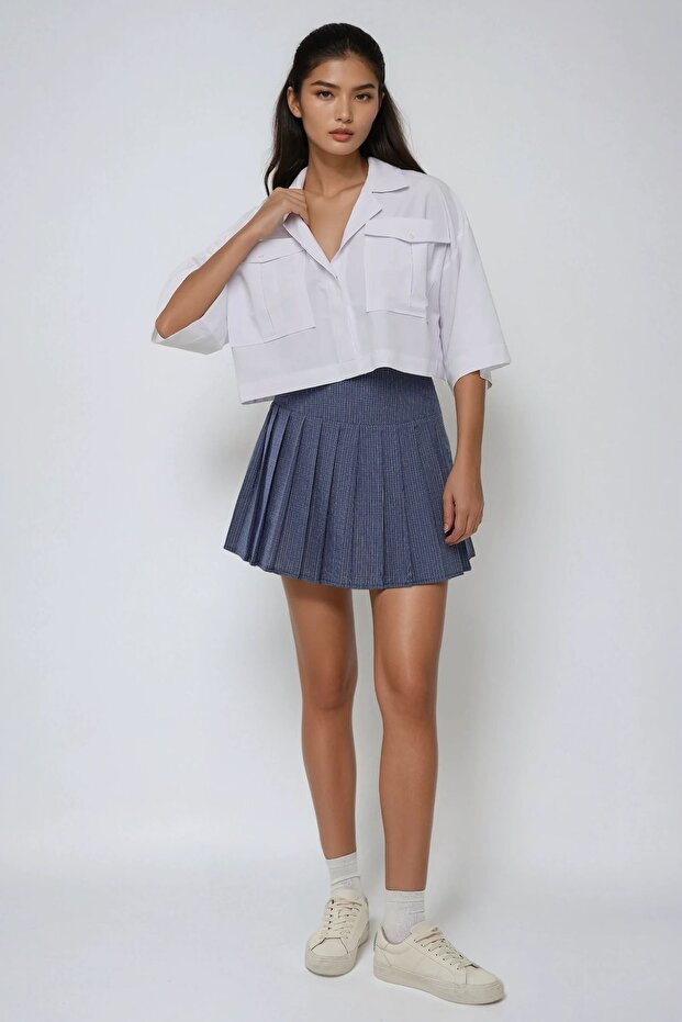 Zarf Cepli Kısa Gömlek - 3