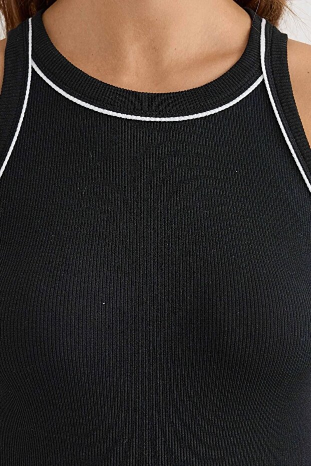 Halter Yaka Örme Üst - 5