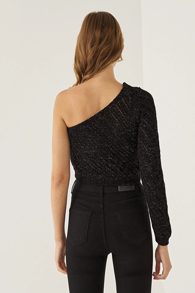 Tek Kollu Triko Üst - 5