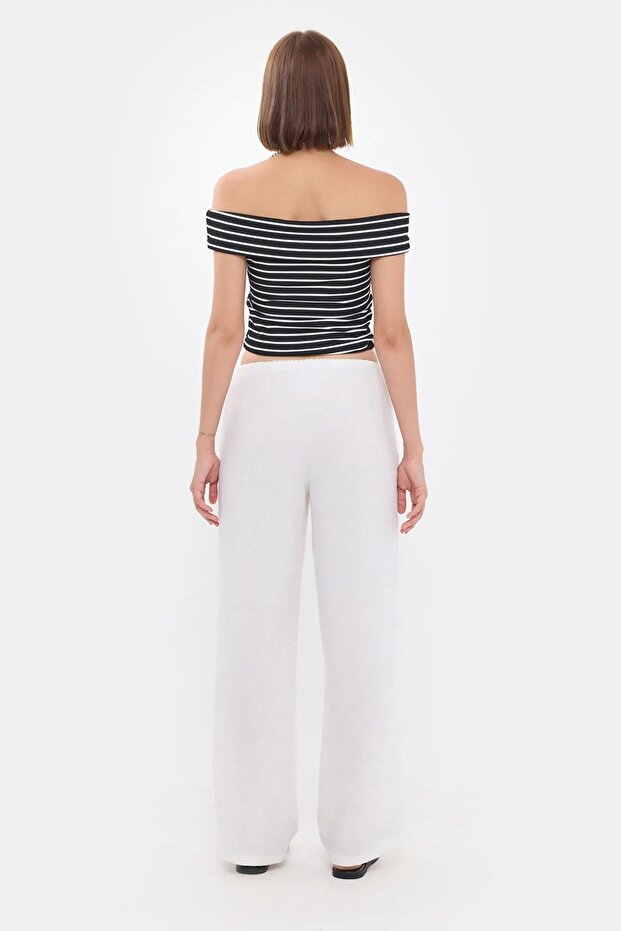 Çizgili Kolsuz Üst - 4