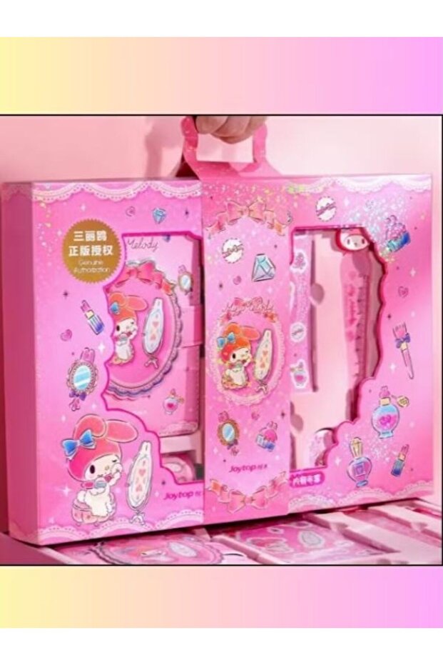 My Melody Cartoon Notebook and Pen Set – Cute Sanrio School Supplies Gift Set