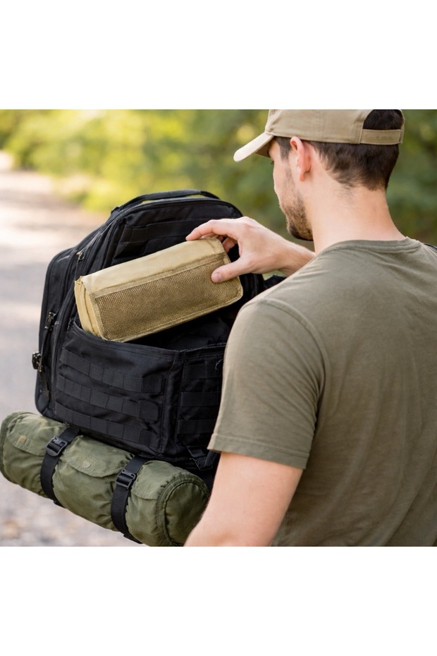 Flip Katlanır Kamp Taburesi Bej - 2