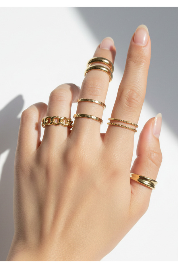 6-Piece Ring and Joint Ring Set - 1