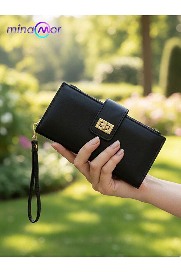 Portfolio Wallet with Wrist Strap