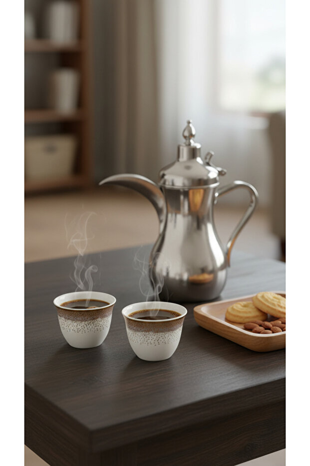 طقم فناجين قهوة بتصميم مميز 12 قطعة - 3