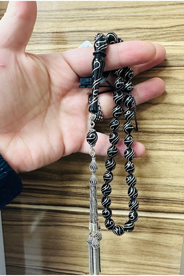 سبحة إرزوروم أولتو الفضية المزخرفة