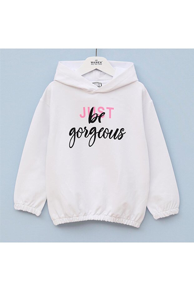 Girl's Long Sleeve Sweat - 31583 - White